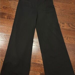 Classic Black Women's Wide-Leg Slacks